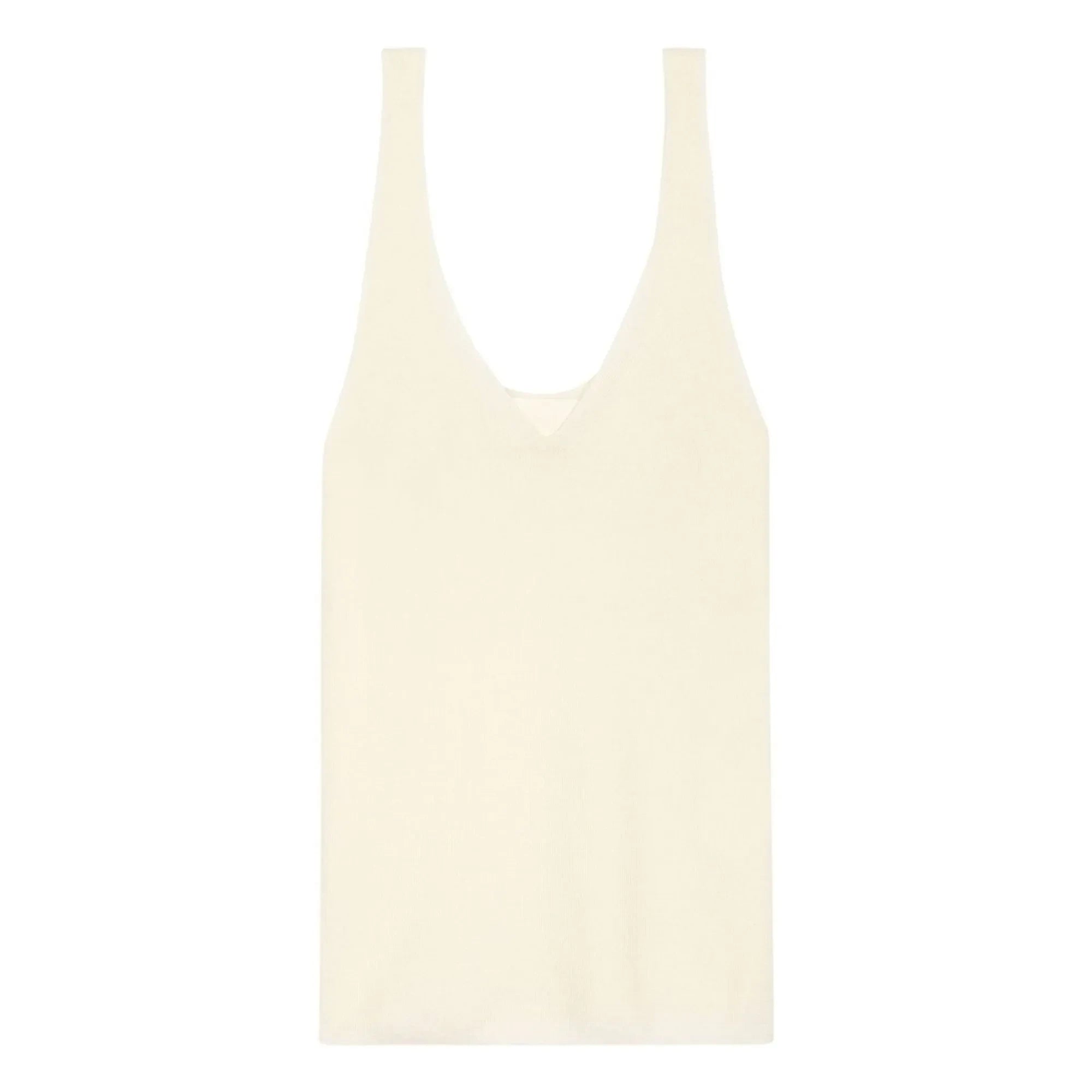 Bompard - Camiseta de tirantes ultrasuave sin costuras Cachemira y Seda | Natural