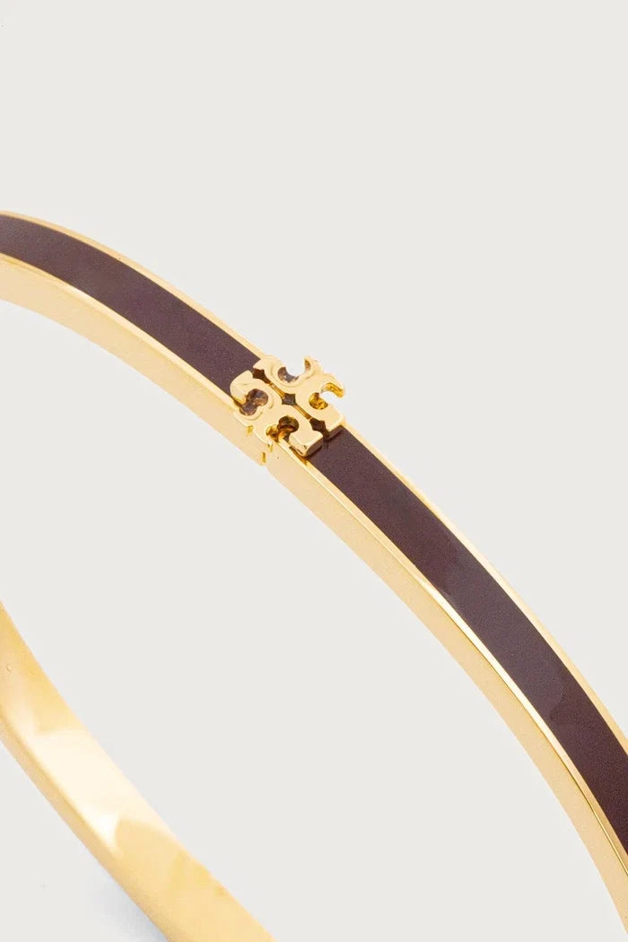 Pulsera Tory Burch de latón y esmalte para mujer Thin Icon
