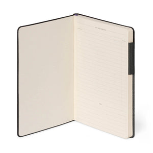 Legami - Cuaderno Rayado, Cubierta Suave Monocromática - Grafito Profundo - Mi Cuaderno