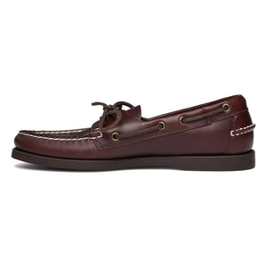 Sebago - Docksides Portland Waxed Loafers | Marrón oscuro