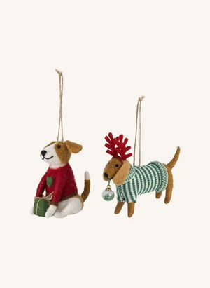 Bloomingville - Monty Decoraciones de Noel - Set de 2