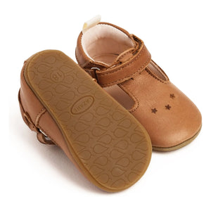 Lazare - Pantuflas de rayas César Etoiles | Color camel
