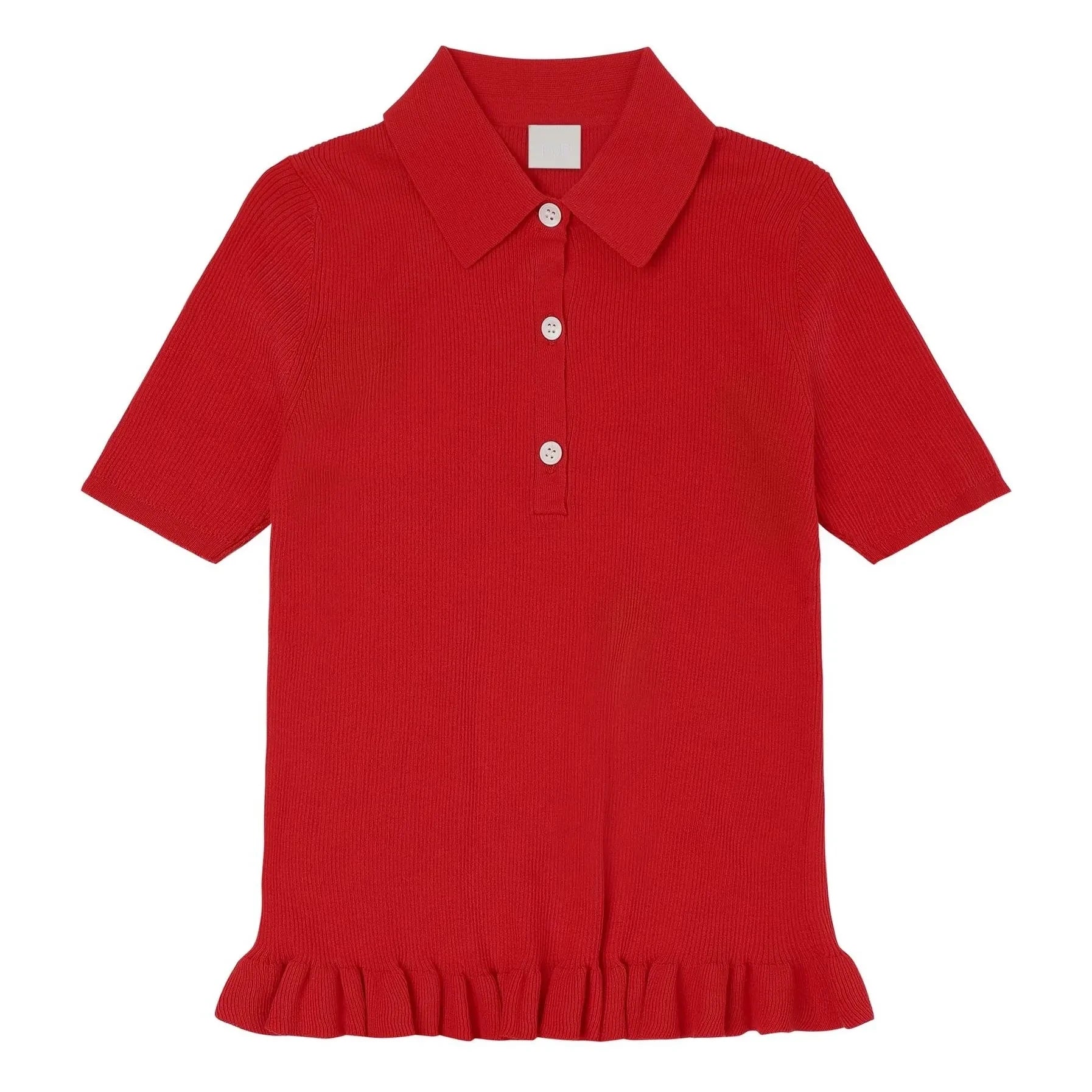 Polo acanalado FUB | Rojo