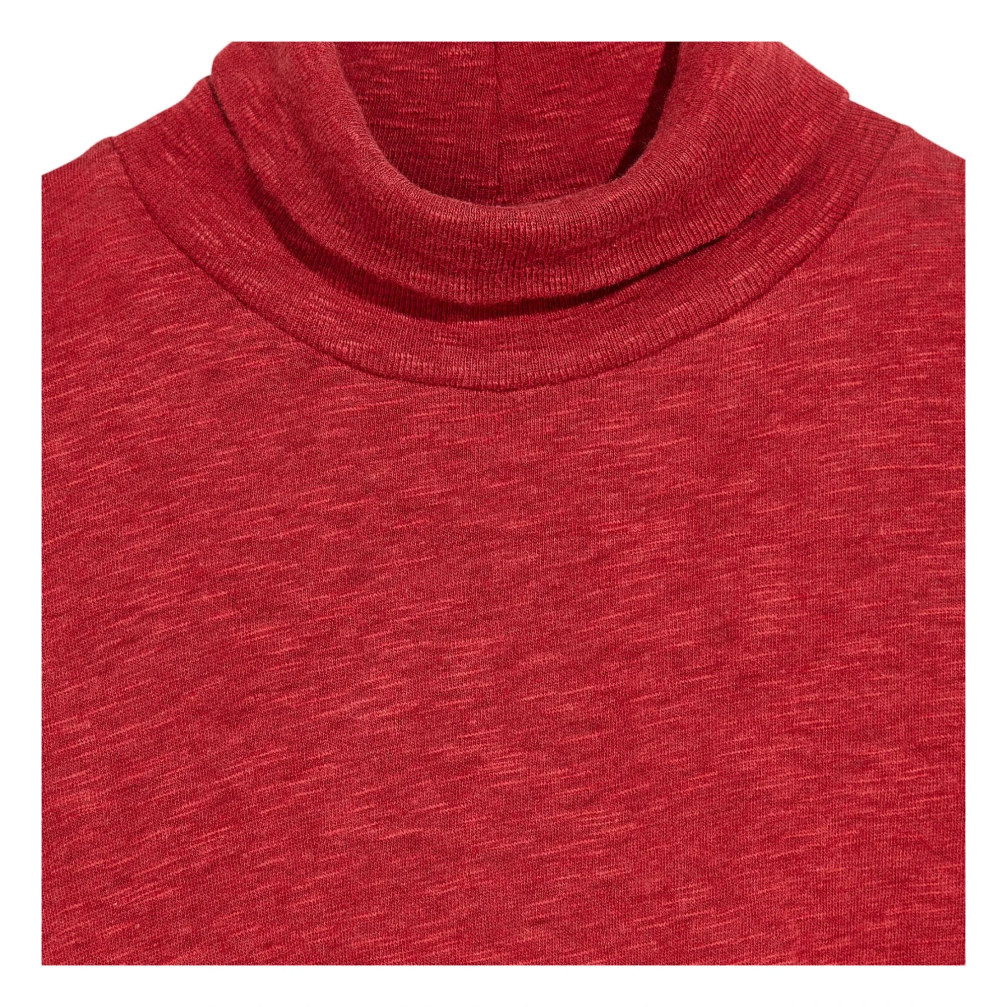 Bellerose - Jersey de cuello alto acanalado Mamie | Rojo cereza