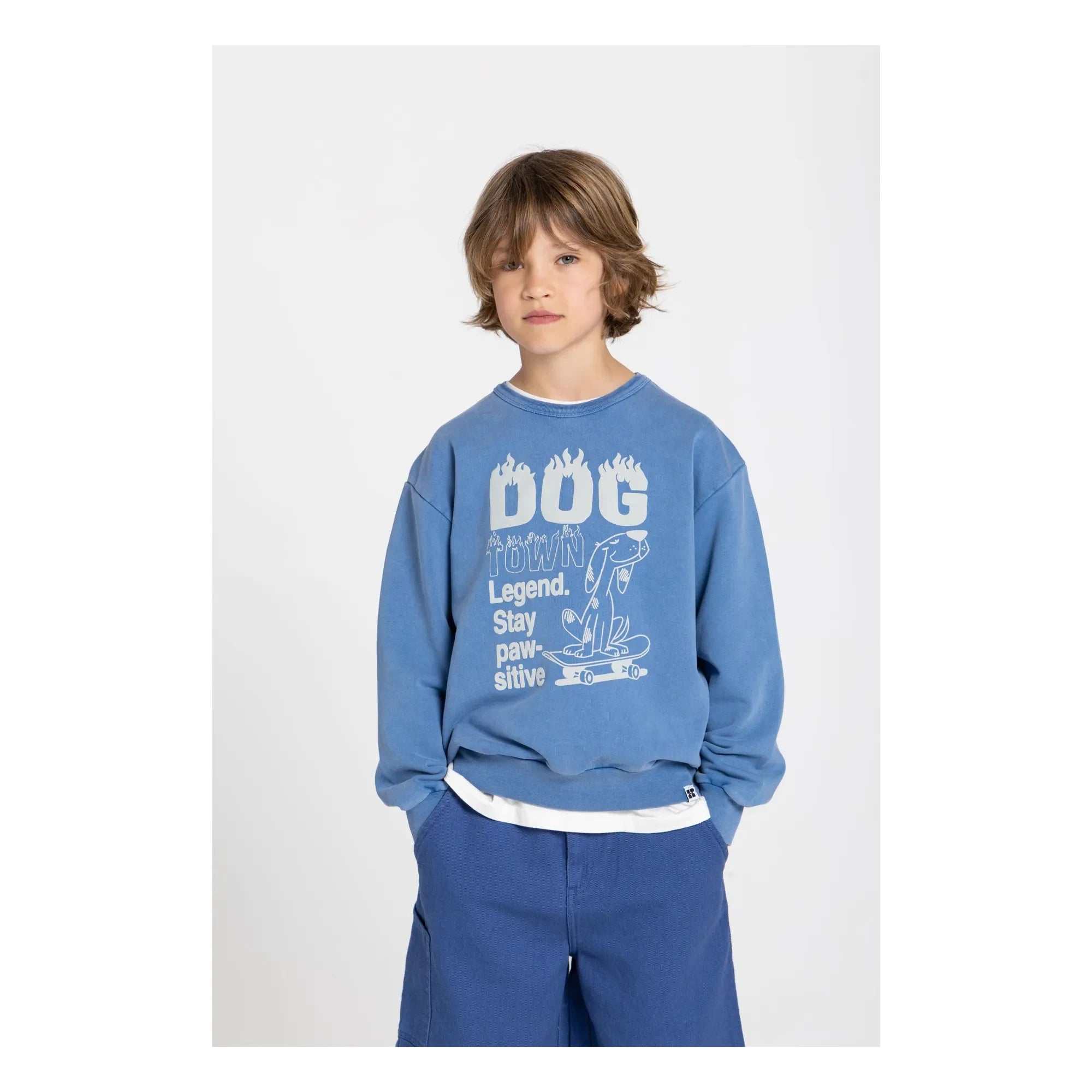 Hundred Pieces - Sweat Ryde God Town Algodón orgánico | Azul marino