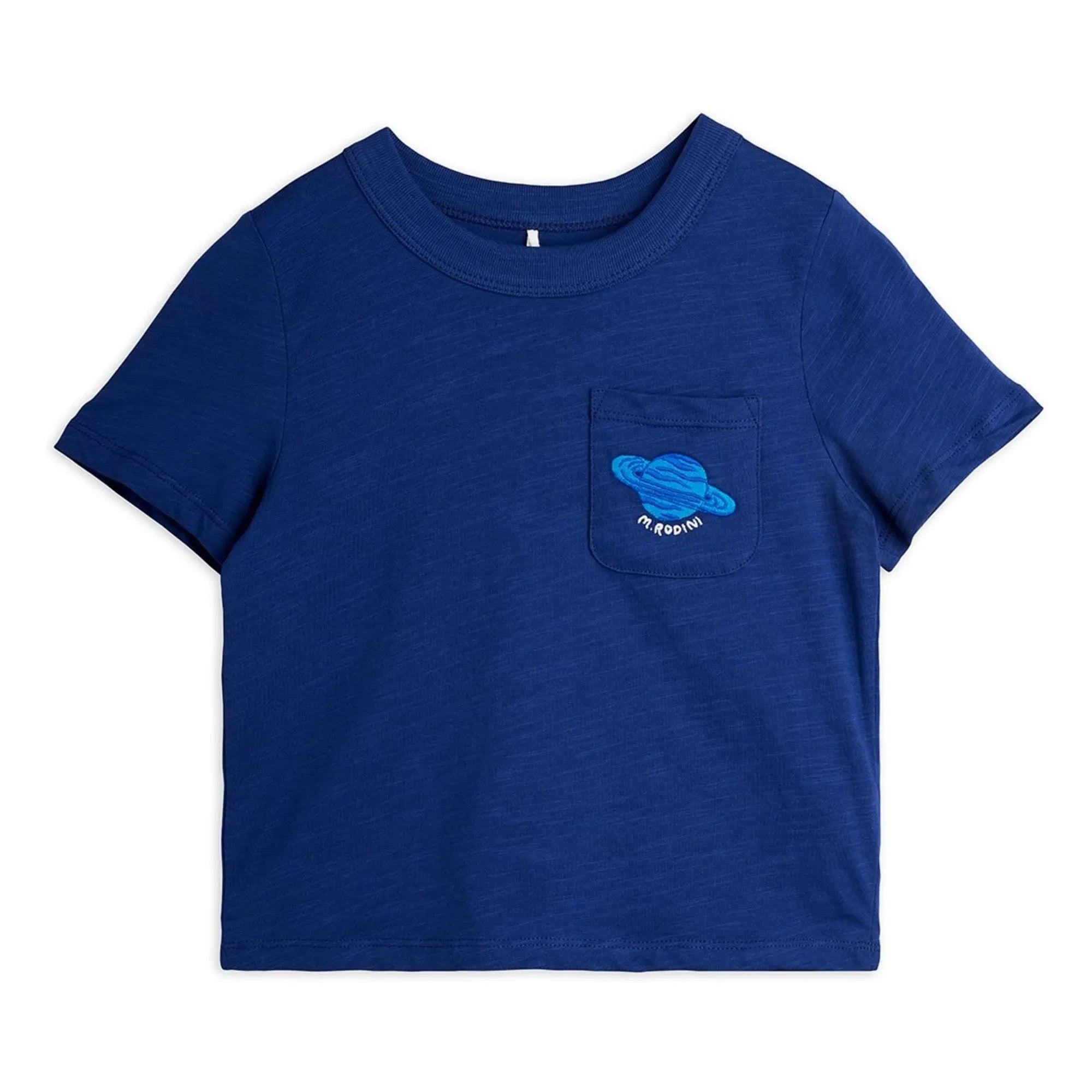 Mini Rodini - Camiseta de algodón orgánico Planet | Azul
