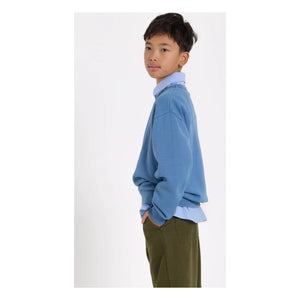Smallable Kid - Sudadera Arlo de algodón orgánico | Azul