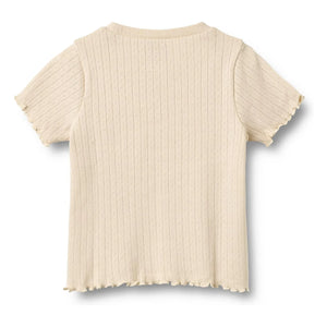 Wheat - Irene Ribbed T-Shirt Organic cotton | Ecru