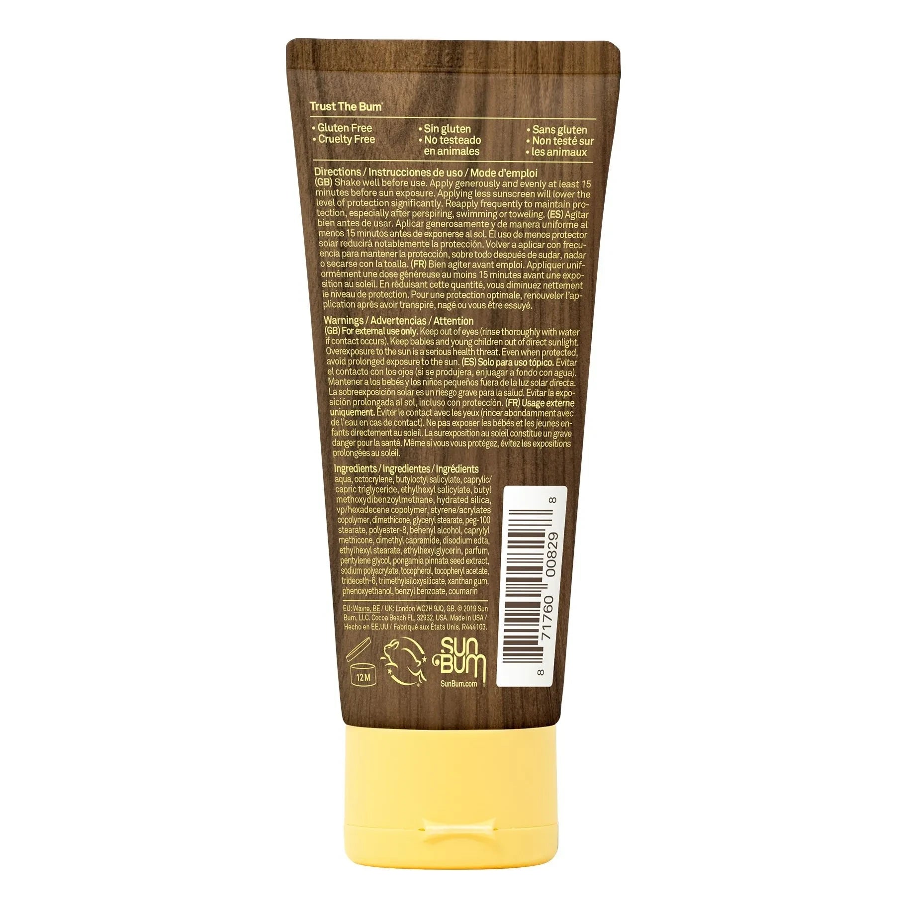 Sunbum - Crema solar hidratante SPF30 original - 88 ml