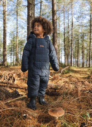 Töastie - Chaqueta Cloud Houndstooth impermeable hecha de fibras recicladas | Azul