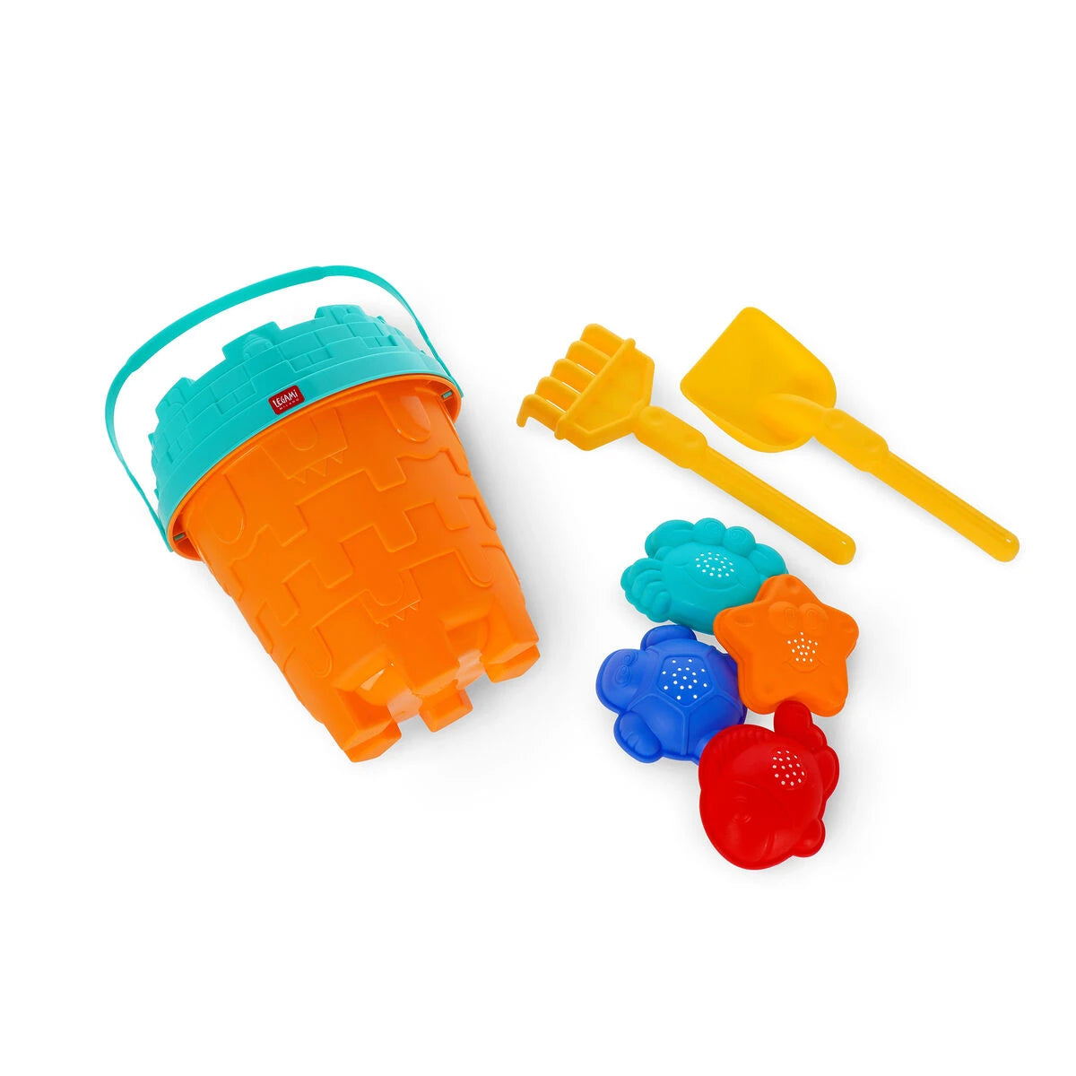 Legami - Set de Cubo de Playa y Molde de Arena - Juguetes de Playa