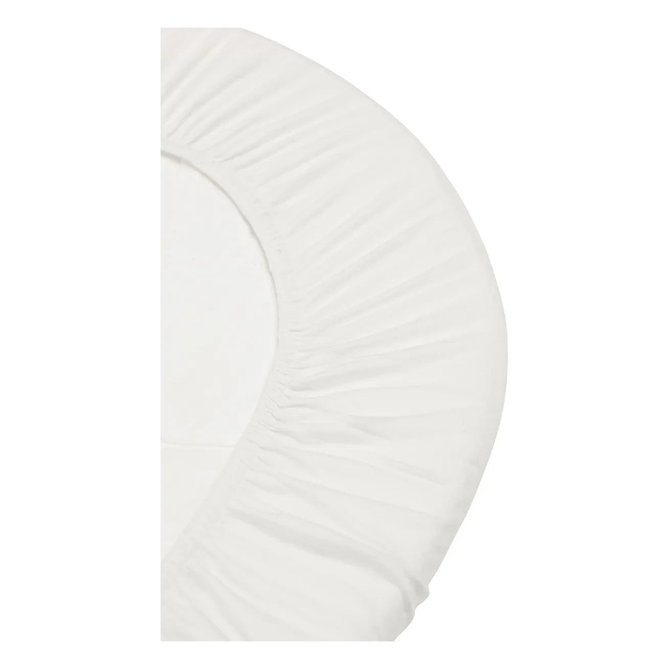 Leander - Sábanas bajeras de algodón orgánico para cuna - Juego de 2 | Blanco
