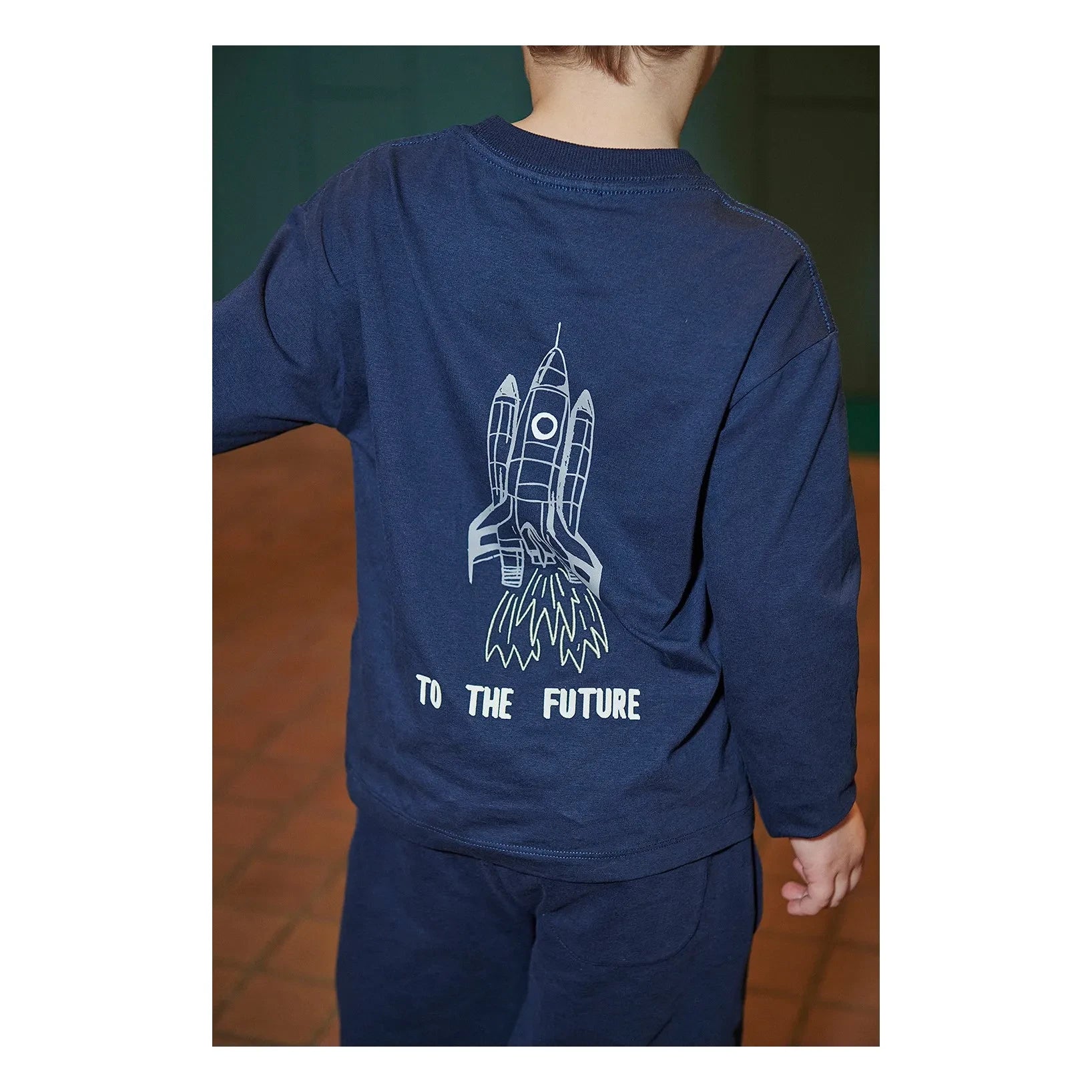 Copenhagen Colors - Organik Pamuk Rocket T-Shirt | Lacivert