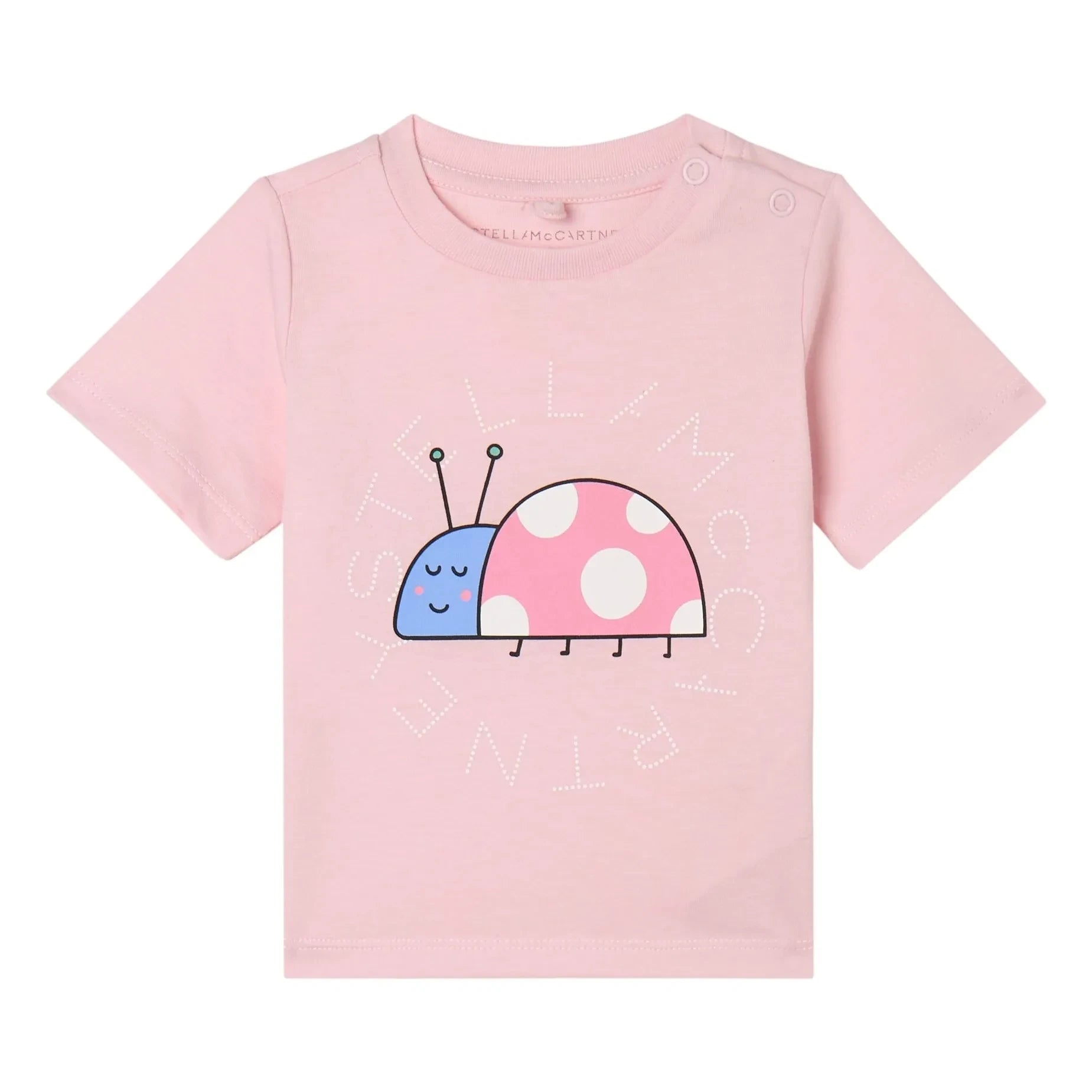 Stella McCartney Kids - Camiseta de algodón orgánico Coccinelle | Rosa