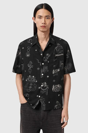 Camisa de lino AllSaints TERRA