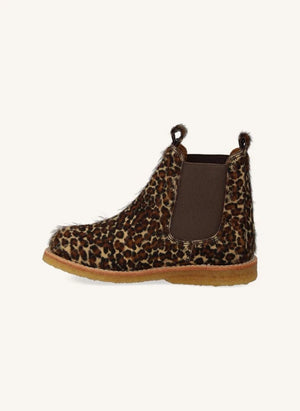 Angulus - Botines Chelsea Pony Leopardo | Marrón