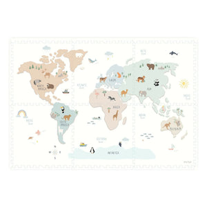 Play and Go - Esterilla de juego modular Tiloo - Mapa del mundo
