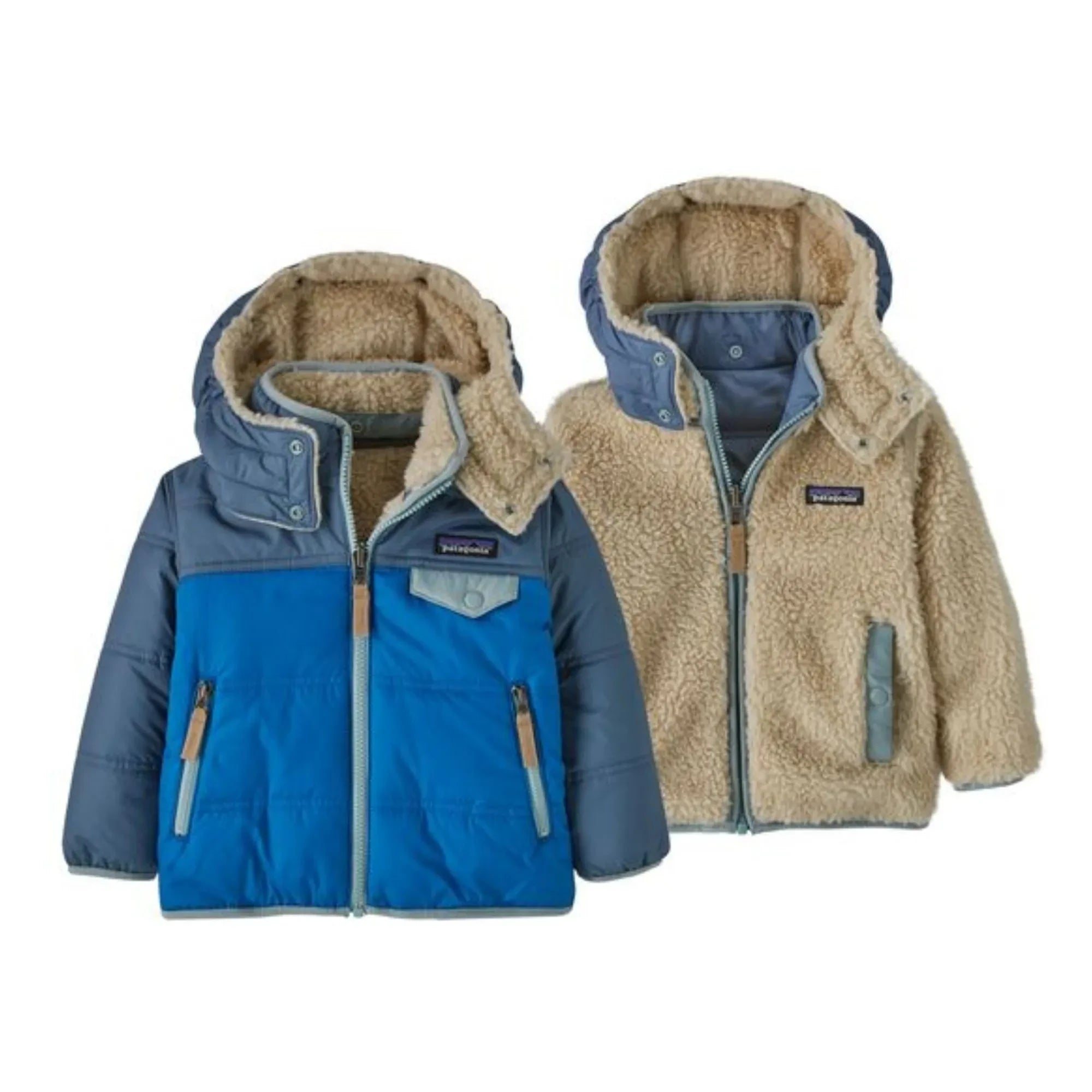 Patagonia - Tribbles Recycled Fiber Chaqueta de plumón reversible | Índigo