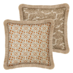 Funda de almohada de doble cara Palais - Coco | Caramelo