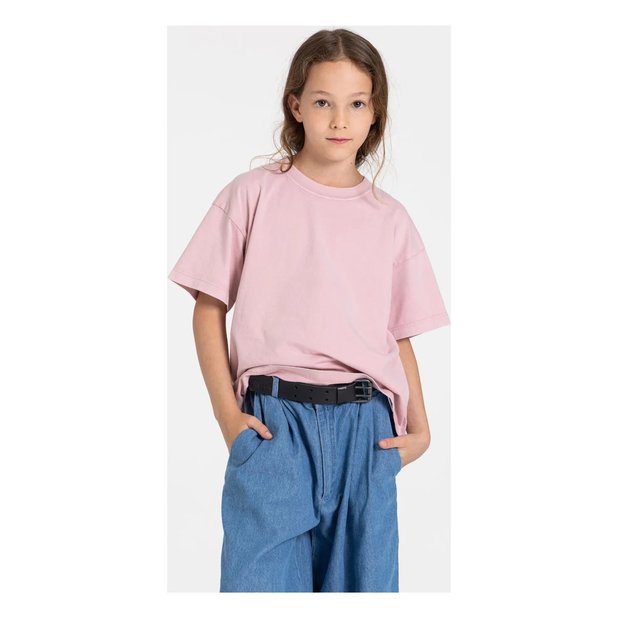 Smallable Kid - Camiseta Liv Algodón orgánico | Rosa empolvado