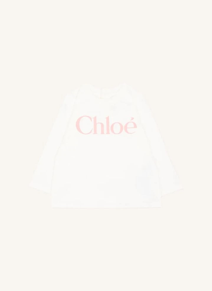 Chloé - Camiseta de manga larga Chloé Algodón orgánico | Blanco