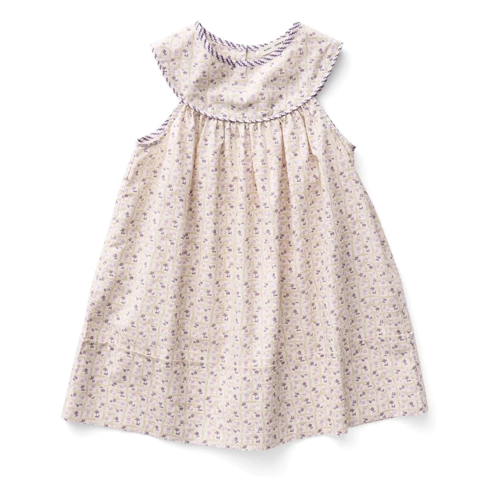 Soor Ploom - Vestido Delilah Fleurie de algodón orgánico | Crudo