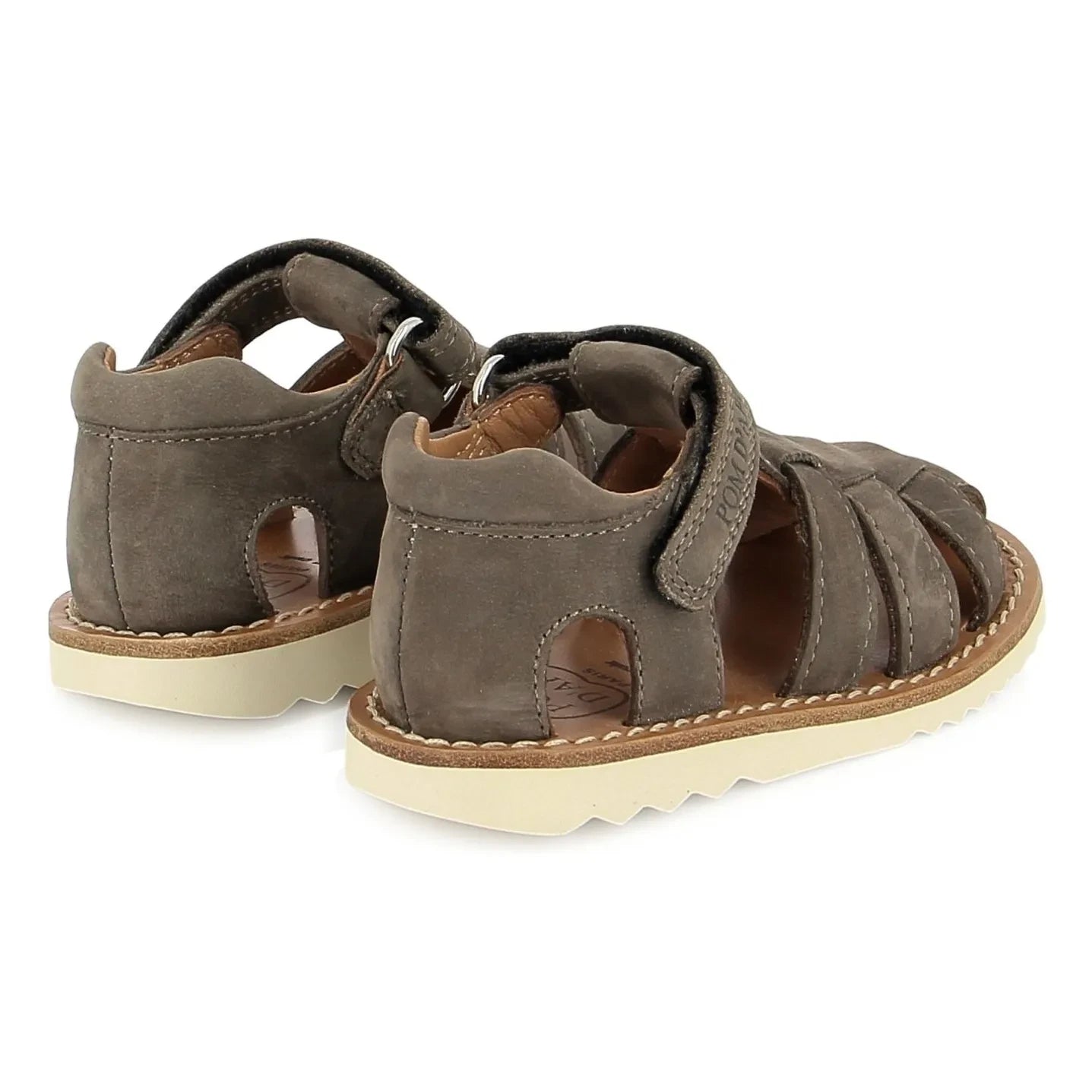 Pom d'Api - Sandalias Waff Papy Nubuck | Marrón glacé