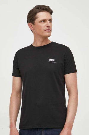 Camiseta de Algodón Estampada Alpha Industries