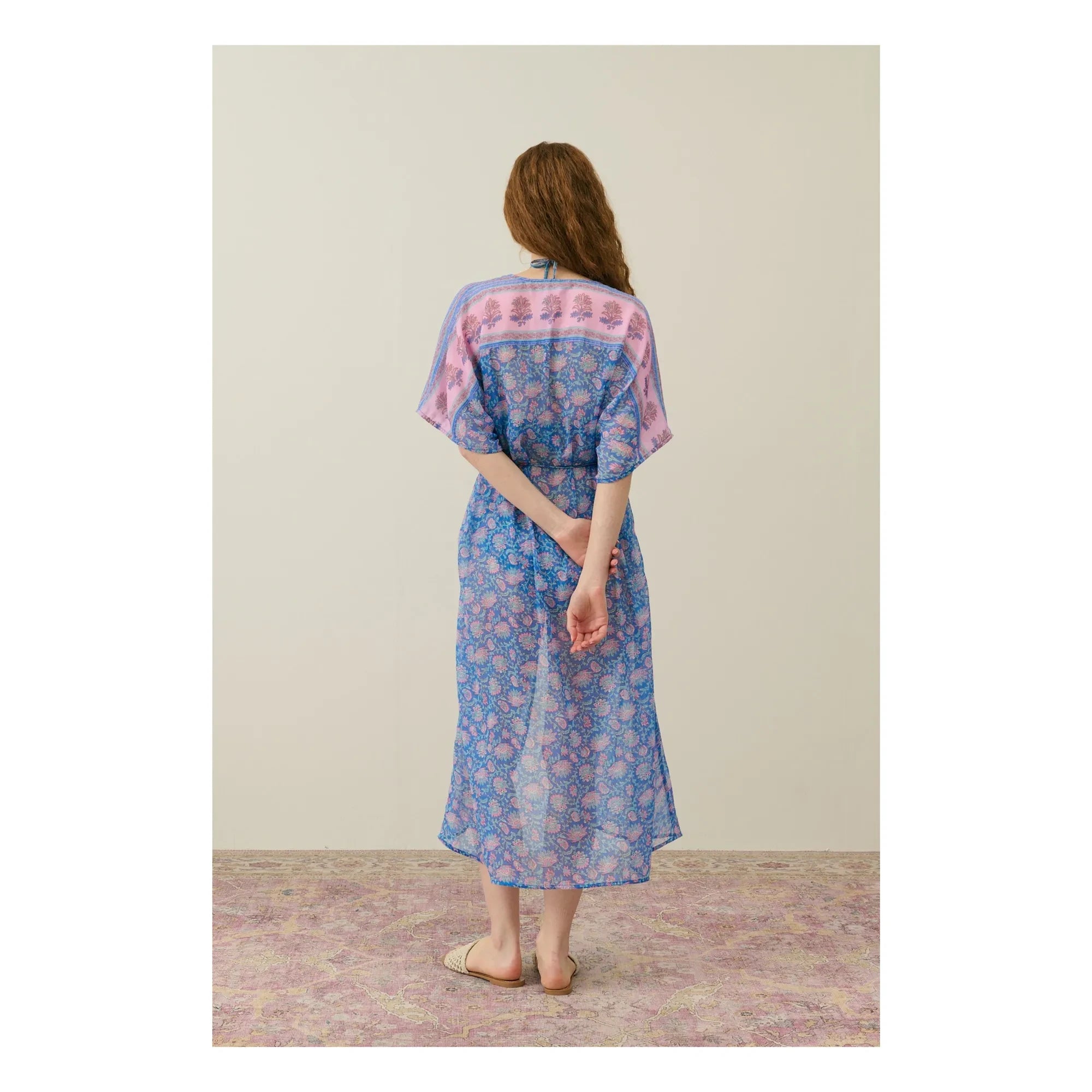 Louise Misha - Kimono Chill Algodón Orgánico - Colección Mujer | Azul