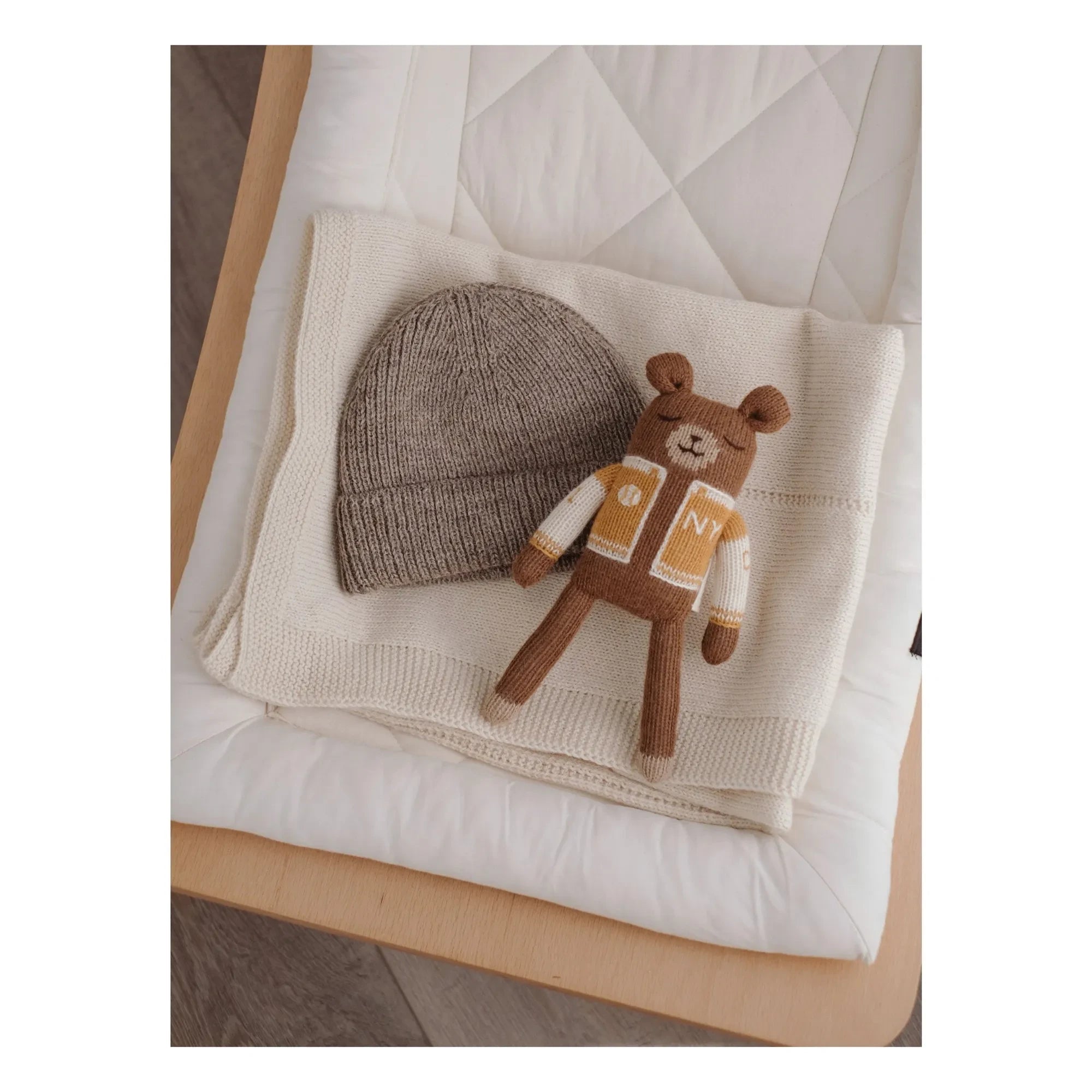 Main Sauvage - Oso de Peluche Béisbol | Mostaza