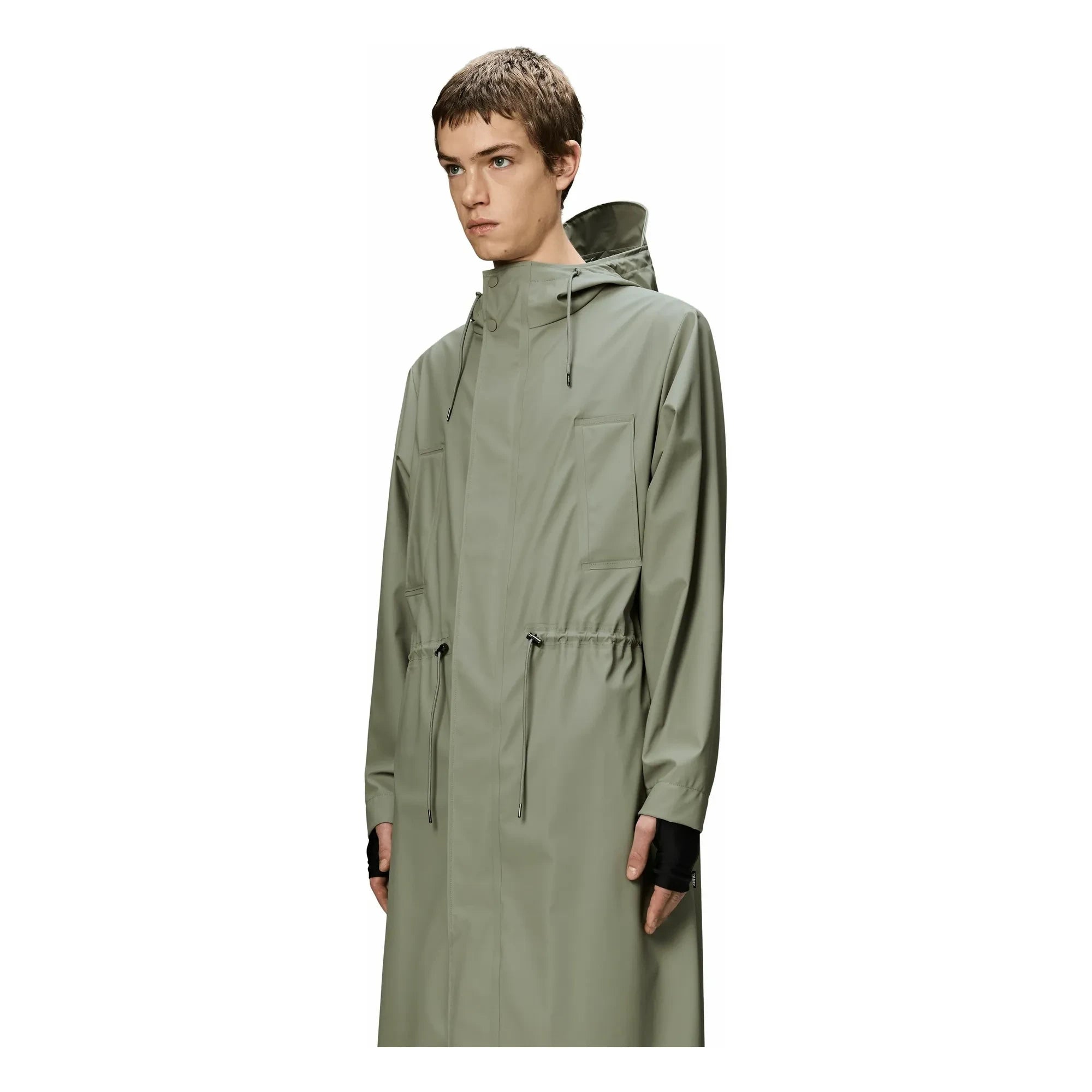 Rains - Bold W3 Abrigo Largo | Verde claro