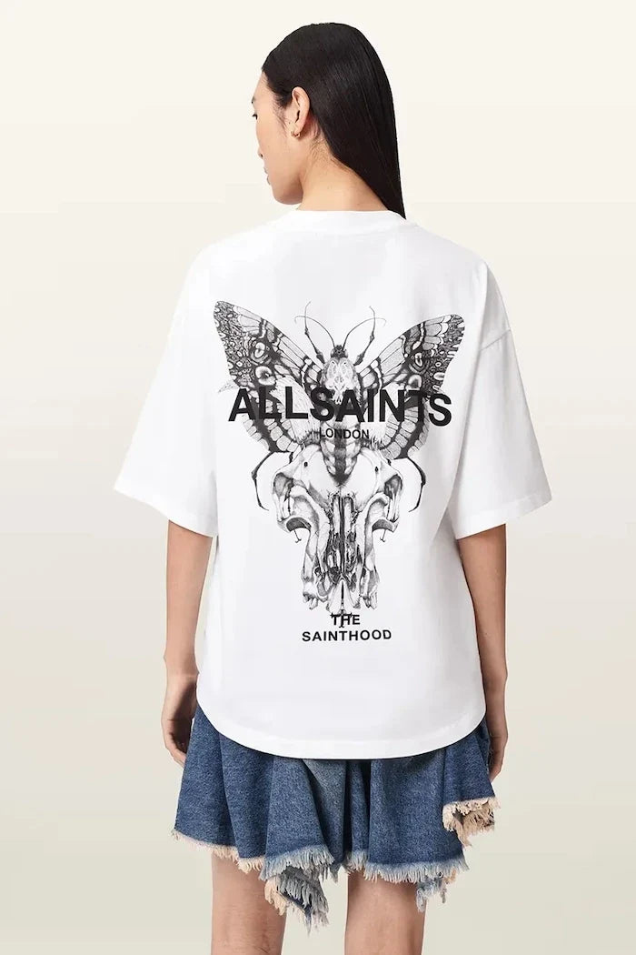 Camiseta oversize de algodón AllSaints HALIS para mujer