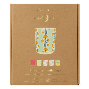 Meri Meri - Vasos reutilizables - Meri Meri x Molly Mahon - Juego de 6