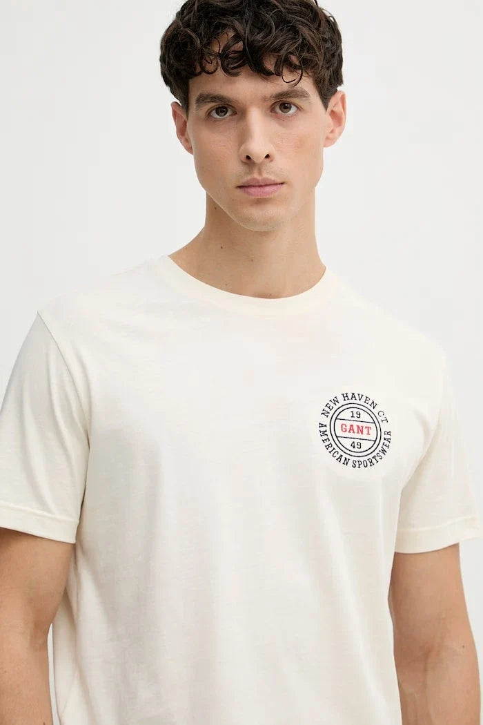 Camiseta de algodón para hombre Gant
