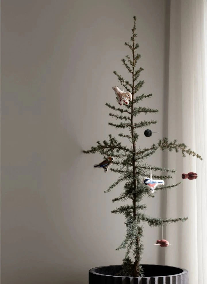 Broste Copenhagen - Adorno Navideño de Algodón Marrón