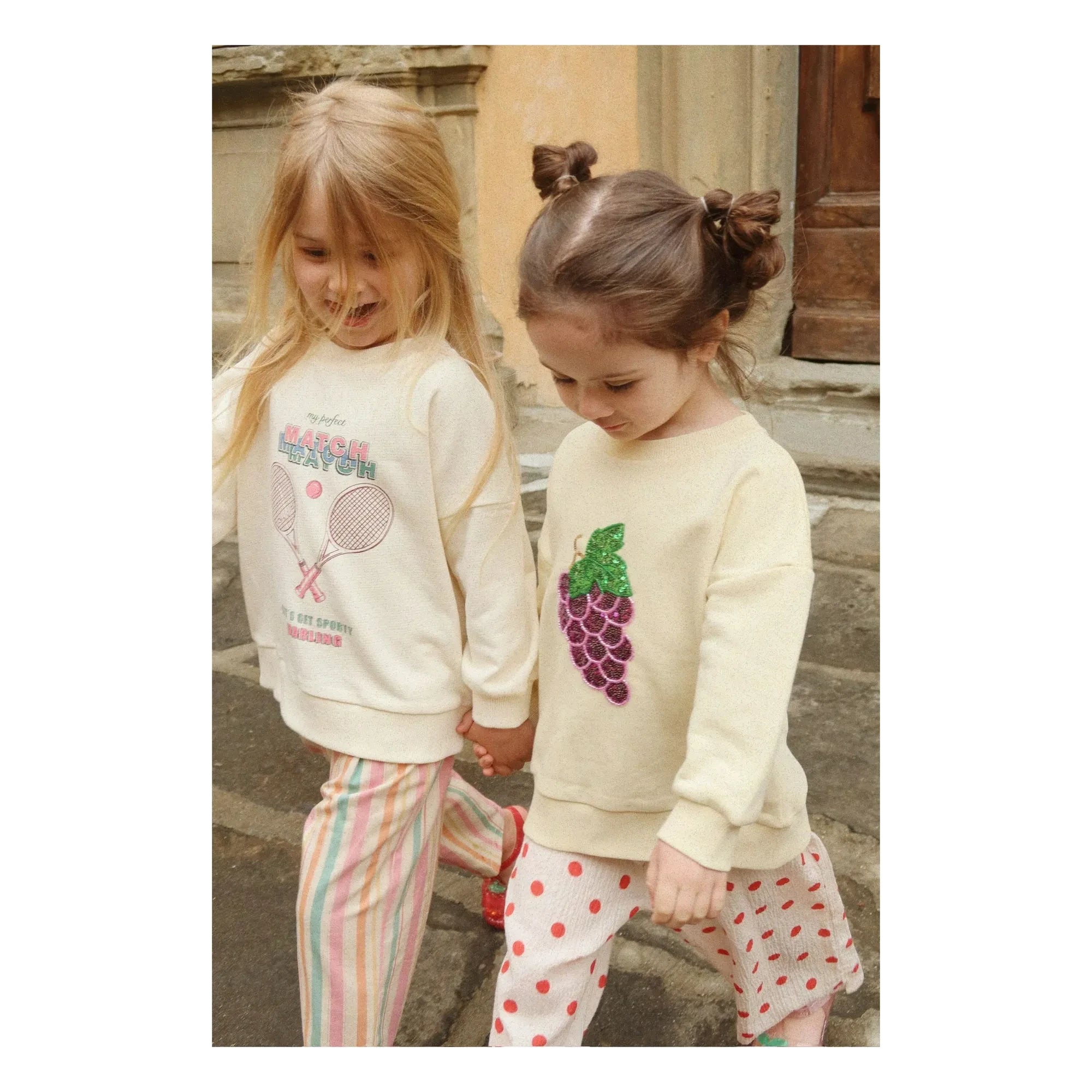 Konges Sløjd - Sudadera Loupy Match de algodón orgánico | Crema