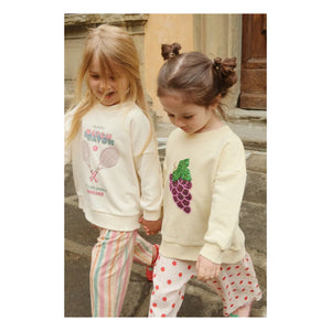 Konges Sløjd - Sudadera Loupy Match de algodón orgánico | Crema