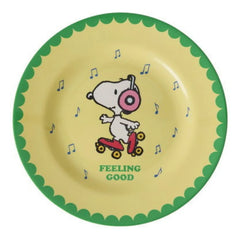 Rice - Melamine plate Feeling Good - Rice x Snoopy | Yellow