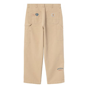Carhartt WIP - Pantalones OG Single Knee Gráfico Dearborn de Algodón Orgánico | Beige