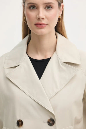 Trenca corta de algodón para mujer Barbour Maisy