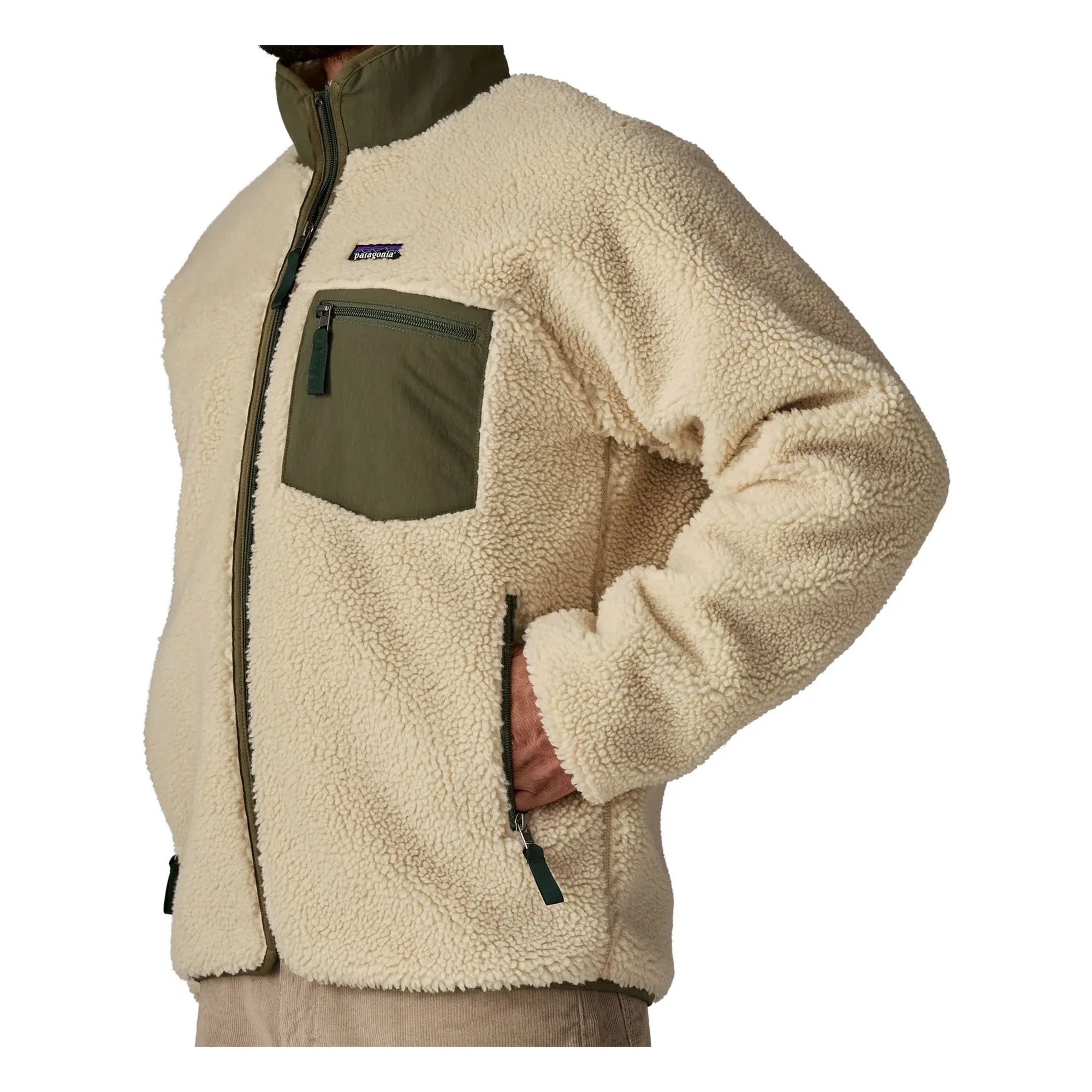 Patagonia - Klasik Retro-X Geri Dönüştürülmüş Elyaf Polar Ceket | Bej