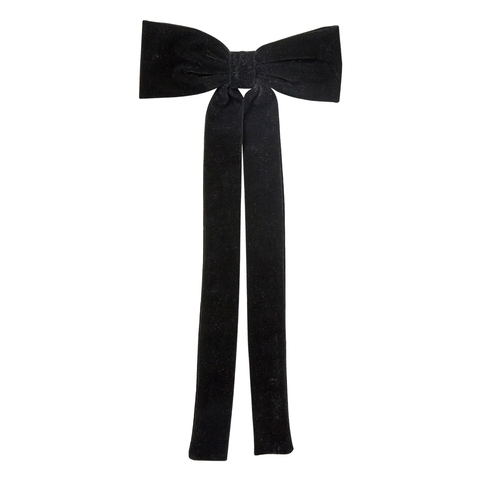 Becksöndergaard - Horquilla de terciopelo con lazo | Negro