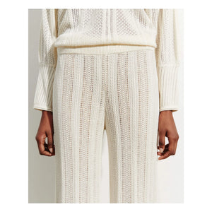 Bompard - Pantalón de Cachemira y Seda Pointelle | Natural