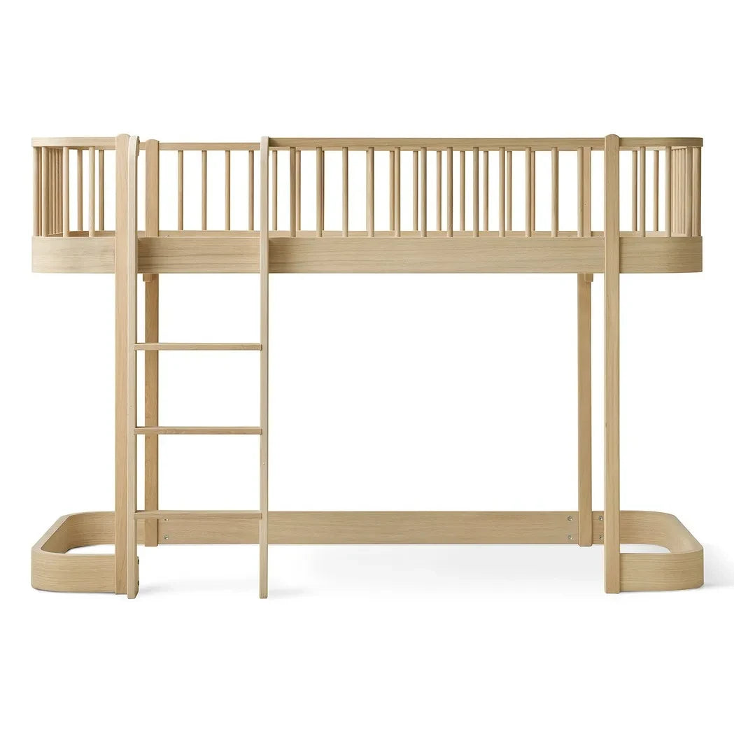 Oliver Furniture - Cama loft baja original, 90x200 cm | Roble