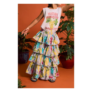 Maison Mangostan - Top de tirantes Parrot | Blanco