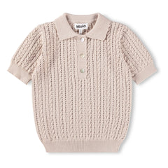 Molo - Gretel polo de punto de algodón orgánico | Beige