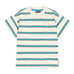 Tumble N'Dry - Camiseta Oceano Oversize de Algodón Orgánico a Rayas | Azul