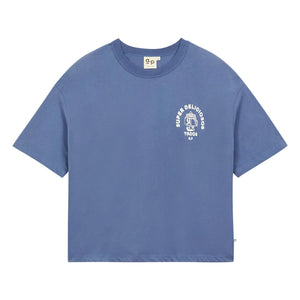 a.p - Camiseta de algodón orgánico Super Tacos | Azul noche