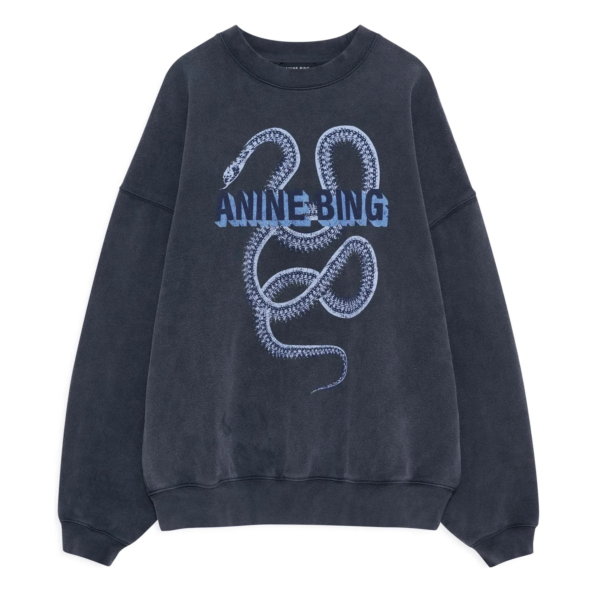 Anine Bing - Sudadera Harvey Snake | Negro