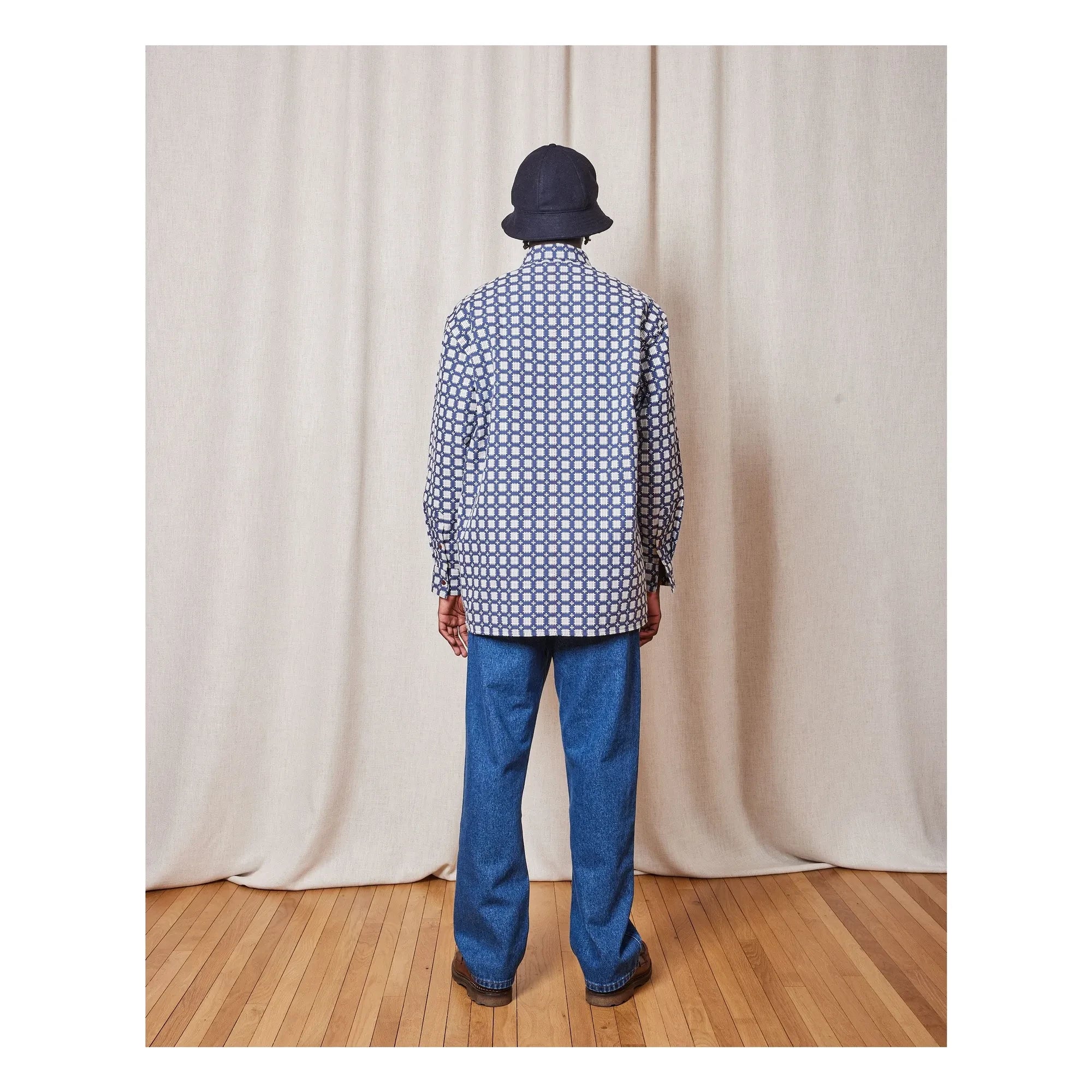 Homecore - Camisa de algodón Shadow Delos | Azul marino